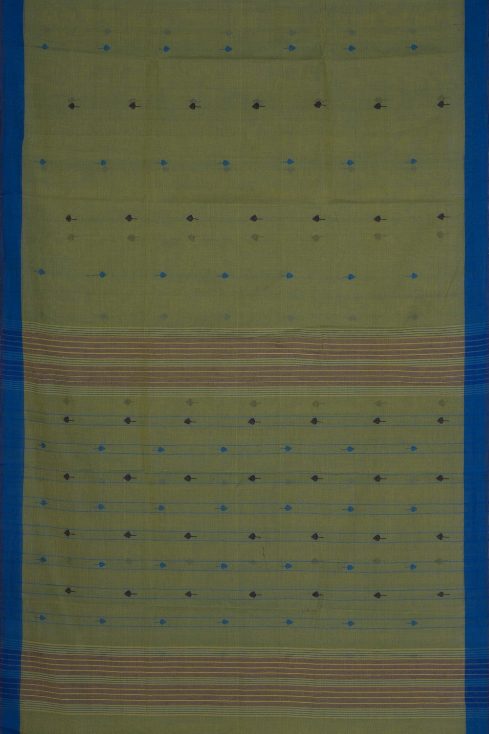 Image of South Cotton Mint Green Saree